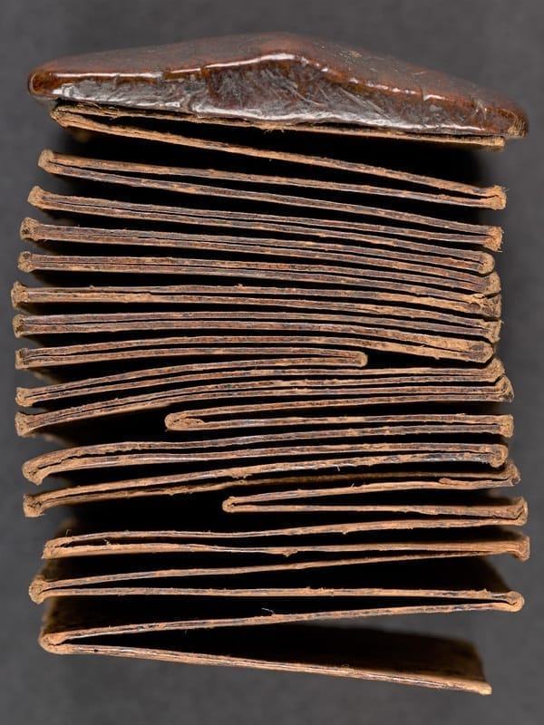 Side view of Pustaha manuscript