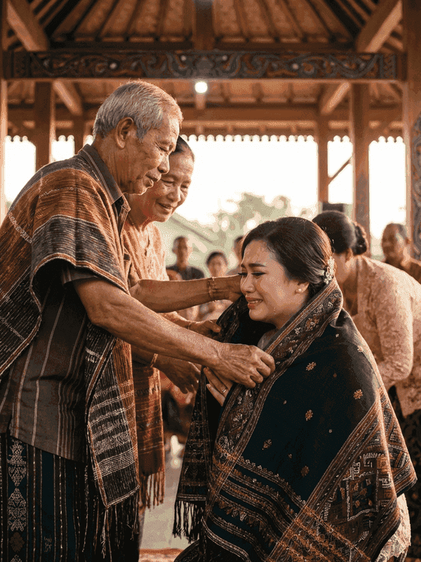 Upacara Mangulosi (pemberian Ulos)